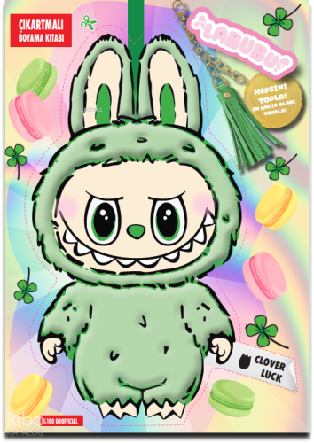 Labubu Clover Luck Çılgın Koleksiyon;Çıkartmalı Boyama Kitabı