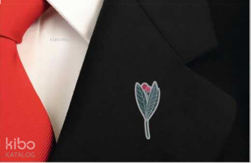 Lale Çiçek İslami Pin Bros Metal Yaka Rozeti