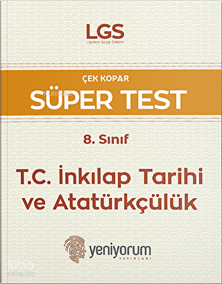 LGS 8. Sınıf İnkılap Tarihi Çek Kopar Süper Test