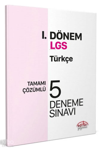 LGS I. Dönem Türkçe Çözümlü 5 Deneme Sınavı