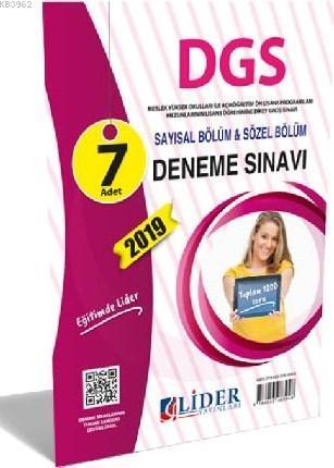 Lider Yayınları 2019 DGS Çözümlü 7 Deneme