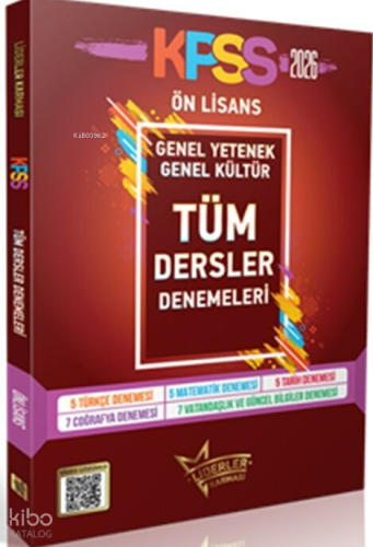 Liderler Karması KPSS Tüm Dersler Önlisans Genel Yetenek-Genel Kültür Deneme Seti