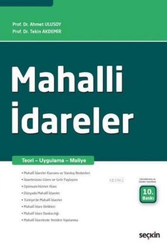 Mahalli İdareler; Teori Uygulama Maliye