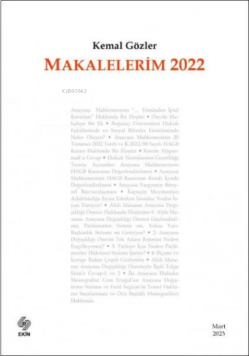 Makalelerim 2022