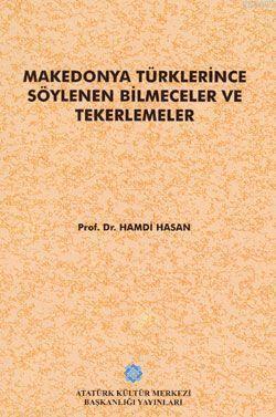 Makedonya Türklerince Söylenen Bilmeceler ve Tekerlemeler