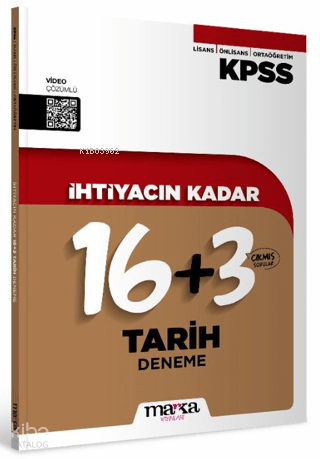 Marka KPSS İhtiyacın Kadar Tarih 16+3 Deneme