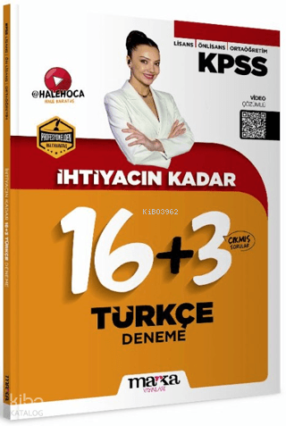 Marka KPSS İhtiyacın Kadar Türkçe 16+3 Deneme
