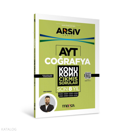 Marka Yayınları AYT Coğrafya Çıkmış Sorular Konu Konu Son 8 Yıl Tıpkı Basım Arşiv Serisi