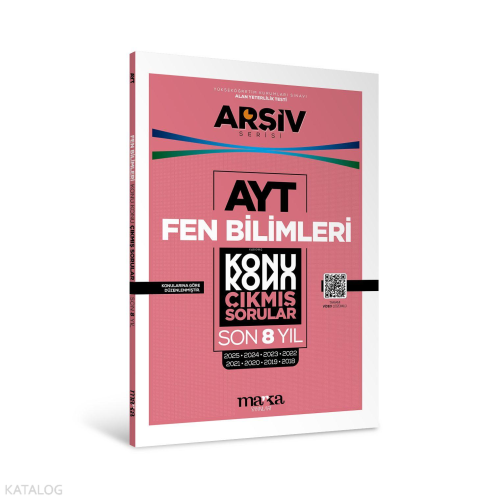 Marka Yayınları AYT Fen Bilimleri Çıkmış Sorular Konu Konu Son 8 Yıl Tıpkı Basım Arşiv Serisi