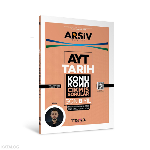 Marka Yayınları AYT Tarih Çıkmış Sorular Konu Konu Son 8 Yıl Tıpkı Basım Arşiv Serisi