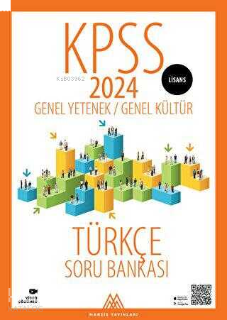 Marsis Yayınları 2024 KPSS GKGY Türkçe Soru Bankası Lisans