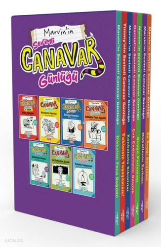 Marvin'in Sevimli Canavar Günlüğü Seti - 7 Kitap Takım - Kutulu