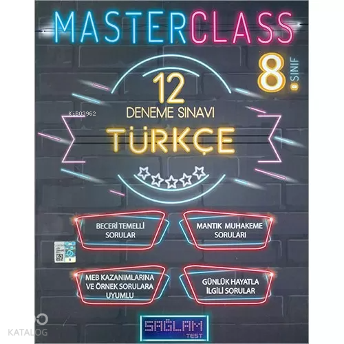 Masterclass Türkçe 12 Deneme Sınavı