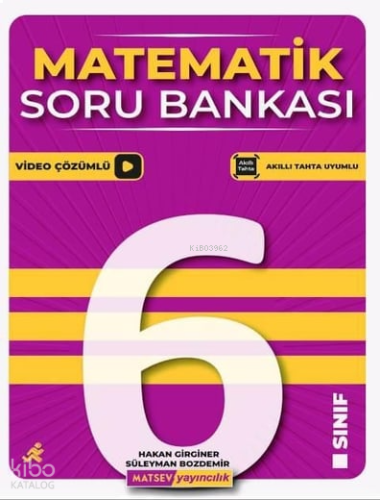 Matsev Yayıncılık 6. Sınıf Matematik Soru Bankası