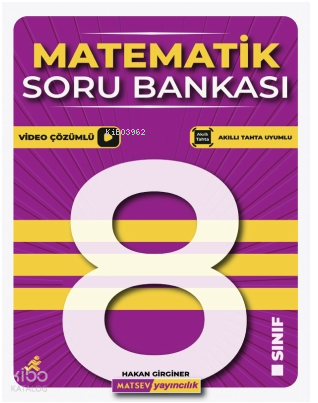 Matsev Yayıncılık  8. Sınıf Matematik Soru Bankası