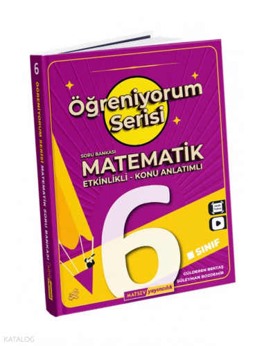 Matsev Yayınları 6. Sınıf Matematik Öğreniyorum Konu Anlatımlı Soru Bankası