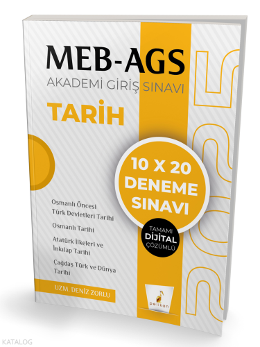 MEB - AGS Hazırlık Tarih 10x20 Tamamı Dijital Çözümlü Deneme Sınavı