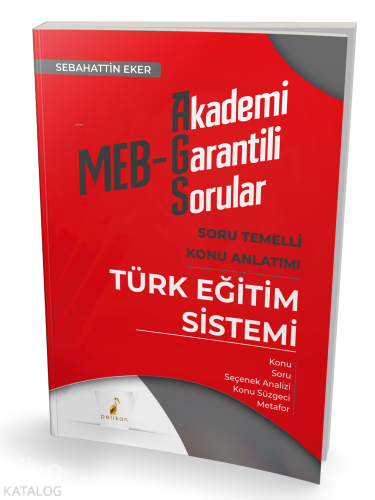 MEB – AGS Türk Eğitim Sistemi Soru Temelli Konu Anlatımı