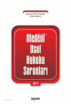 Medenî Usul Hukuku Sorunları Cilt: 8