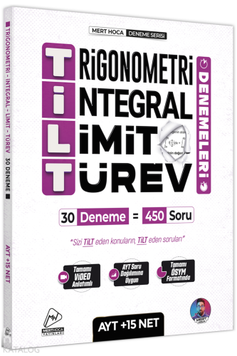 Mert Hoca AYT TİLT Denemeleri - Trigonometri İntegral Limit Türev 30'lu Deneme