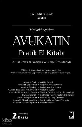 Mesleki Açıdan Avukatın Pratik El Kitabı (Ciltli)