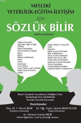 Mesleki Yeterlilik Eğitim İletişim İçin Sözlük Bilir; Sektörel İndeksli