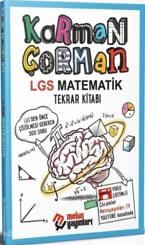 Metin Yayınları Karman Çorman LGS Matematik Tekrar Kitabı