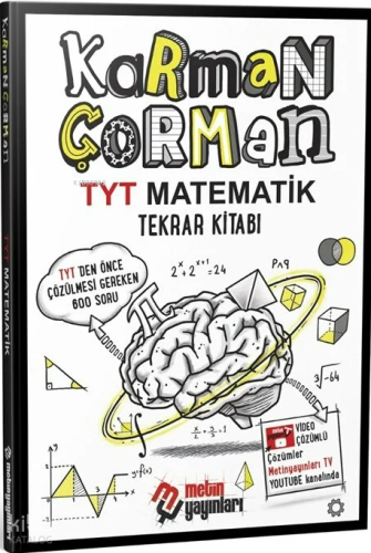 Metin Yayınları TYT Matematik Karman Çorman Tekrar Kitabı