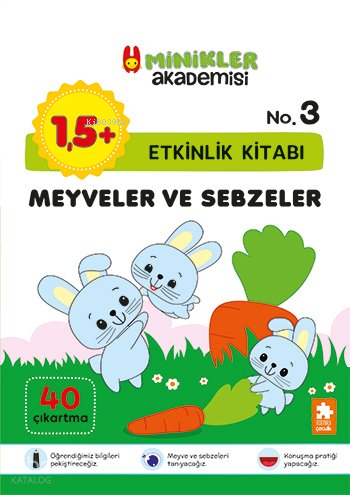 Meyveler ve Sebzeler Etkinlik Kitabı - Minikler Akademisi