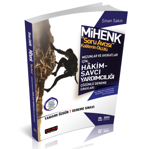 Mihenk Soru Avcısı Adli Hakimlik 7 Deneme Mezunlar Ve Avukatlar İçin Savaş Yayınları