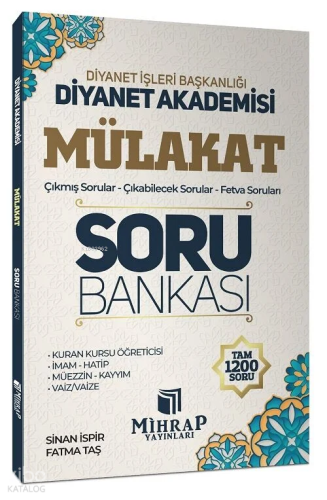 Mihrap Diyanet Akademisi Mülakat Soru Bankası