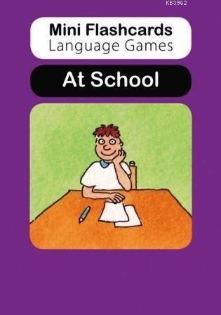 Mini Flashcards Language Games: At School; Pack of 40 Flashcards
