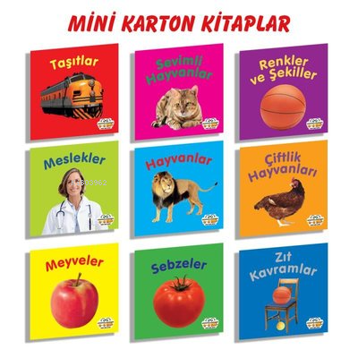 Mini Karton Kitaplar 9 Kitap Set