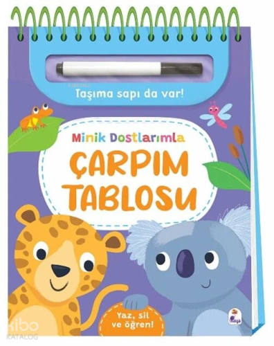 Minik Dostlarımla Çarpım Tablosu – Yaz, Sil ve Öğren (Kalemli)