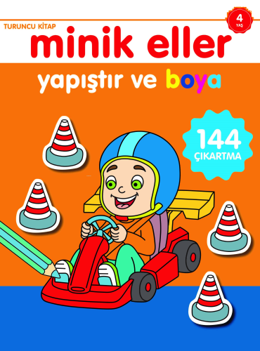 Minik Eller Yapıştır ve Boya;Turuncu Kitap