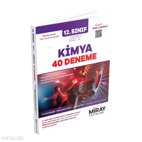 Miray Yayınları 12. Sınıf AYT Kimya 40 Deneme