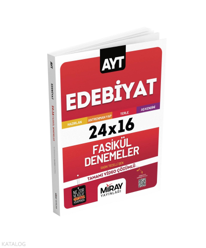 Miray Yayınları AYT Edebiyat 16 Fasikül Deneme
