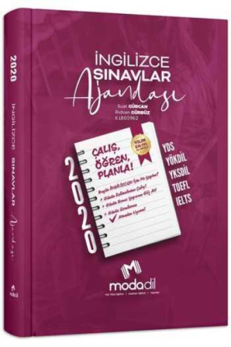 Modadil Yayınları İngilizce Sınavlar Ajandası