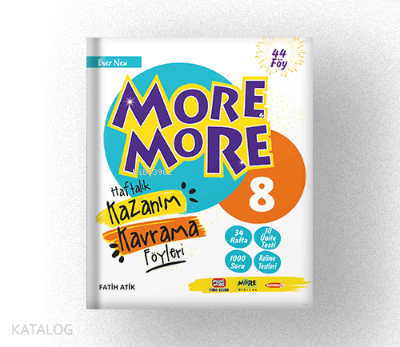 MORE & MORE ENGLISH HAFTALIK KAZANIM KAVRAMA FÖYLERİ (44 FÖY)
