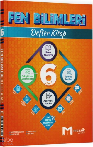 Mozaik Yayınları 6. Sınıf Fen Bilimleri Defter Kitap