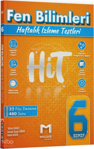 Mozaik Yayınları 6. Sınıf Fen Bilimleri HİT 32 Deneme