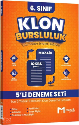 Mozaik Yayınları 6. Sınıf Klon 5 li Deneme Seti