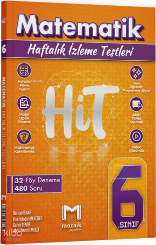 Mozaik Yayınları 6. Sınıf Matematik HİT 32 Deneme