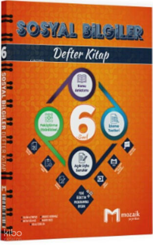 Mozaik Yayınları 6. Sınıf Sosyal Bilgiler Defter Kitap