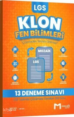 Mozaik Yayınları 8. Sınıf LGS Fen Bilimleri Klon 13 Deneme