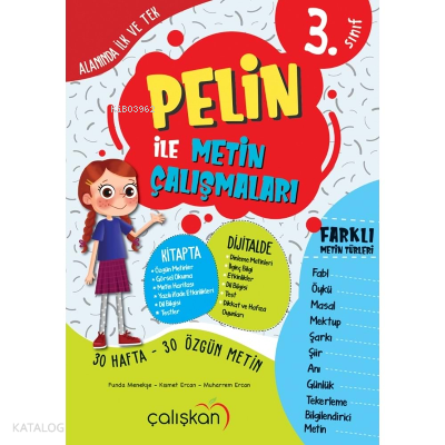 Mucit Yayınları 3. Sınıf Pelin ile Metin Çalışmaları