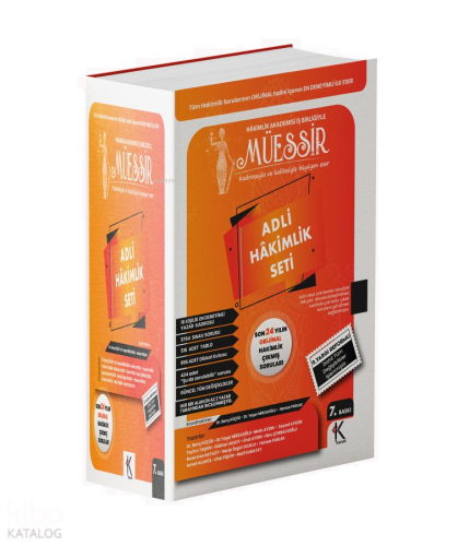 Müessir Adli Hakimlik Çıkmış Soru Bankası