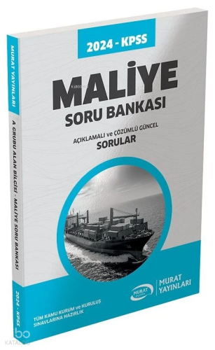 Murat 2024 KPSS A Grubu Maliye Soru Bankası Çözümlü Murat Yayınları