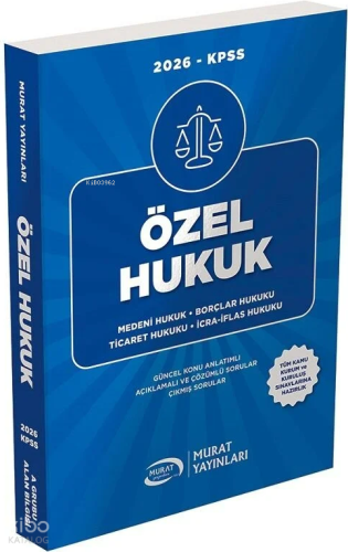 Murat Yayınları  2026 KPSS A Grubu Özel Hukuk Konu Anlatımlı