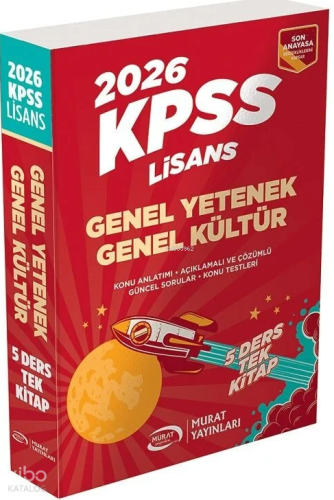 Murat Yayınları 2026 KPSS Lisans Genel Yetenek Genel Kültür Konu Anlat